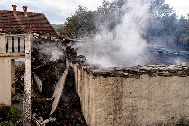 Professional Fire Damage Restoration technician working in Flemington, PA